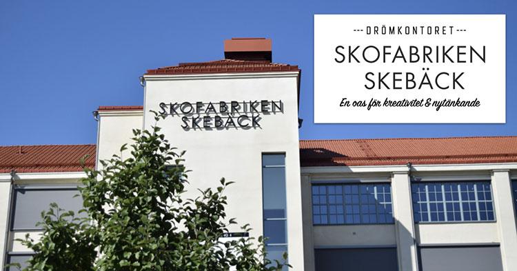 Fasaden på Skofabriken Skebäck i Örebro