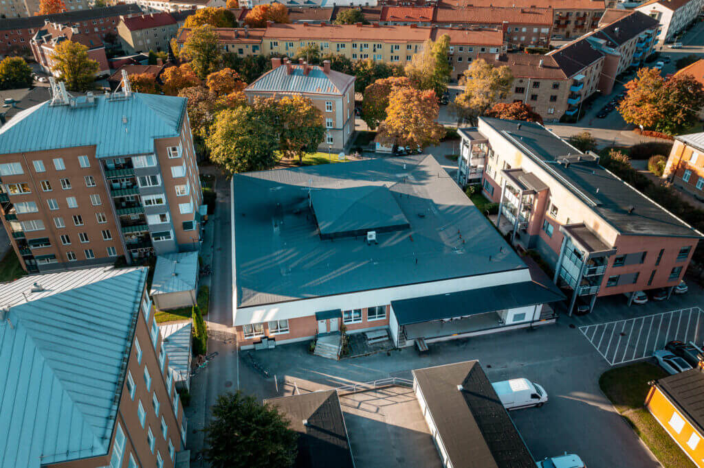 Nya Matsalen, Grenadjären, i Örebro, sett från ovan.