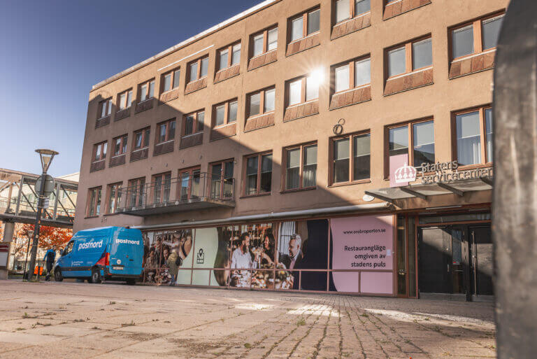 Örebros gamla stadsbibliotek, Evenemangskvarteret, exteriört.